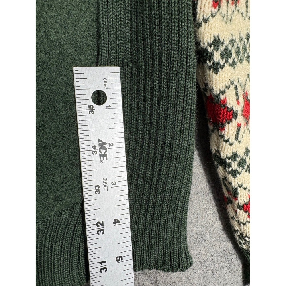 Vintage Geiger Wool Nordic Cardigan Sweater Fair Isle - Picture 12 of 13